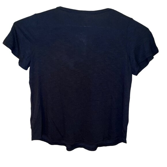 Womens T-Shirt XL Blue Jessica Simpson V-Neck Short Sleeve Pull Over X-Large - Picture 3 of 8